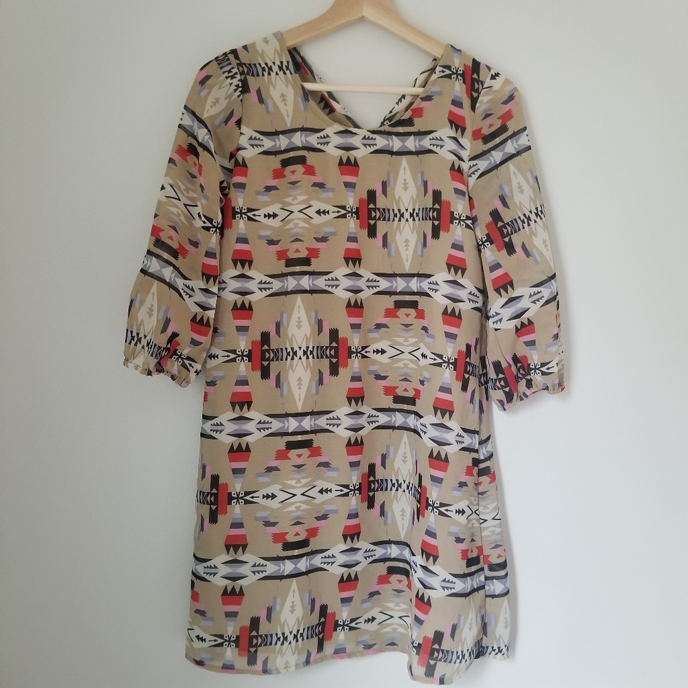 Tribal/Aztec print dress